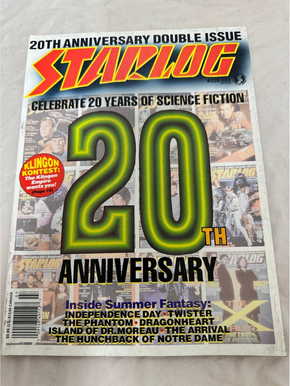 Starlog Magazine Issue 228 July 1996 20th Anniversary Double Issue